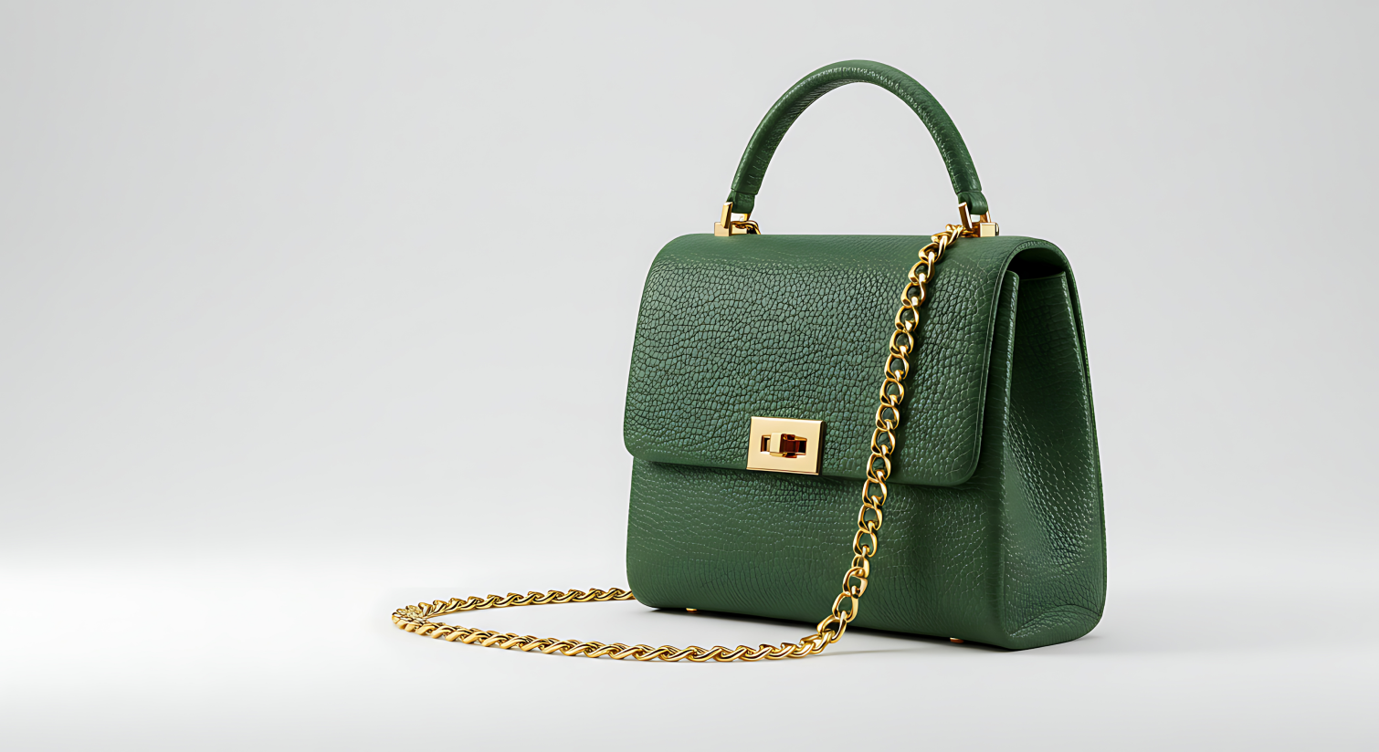 Petit sac à main vert